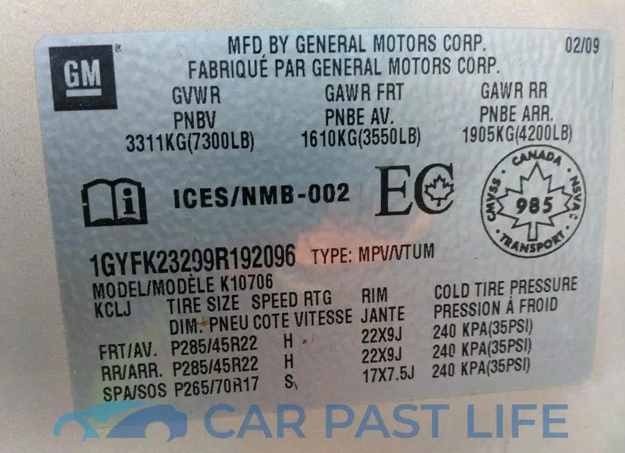1GYFK23299R192096# 9