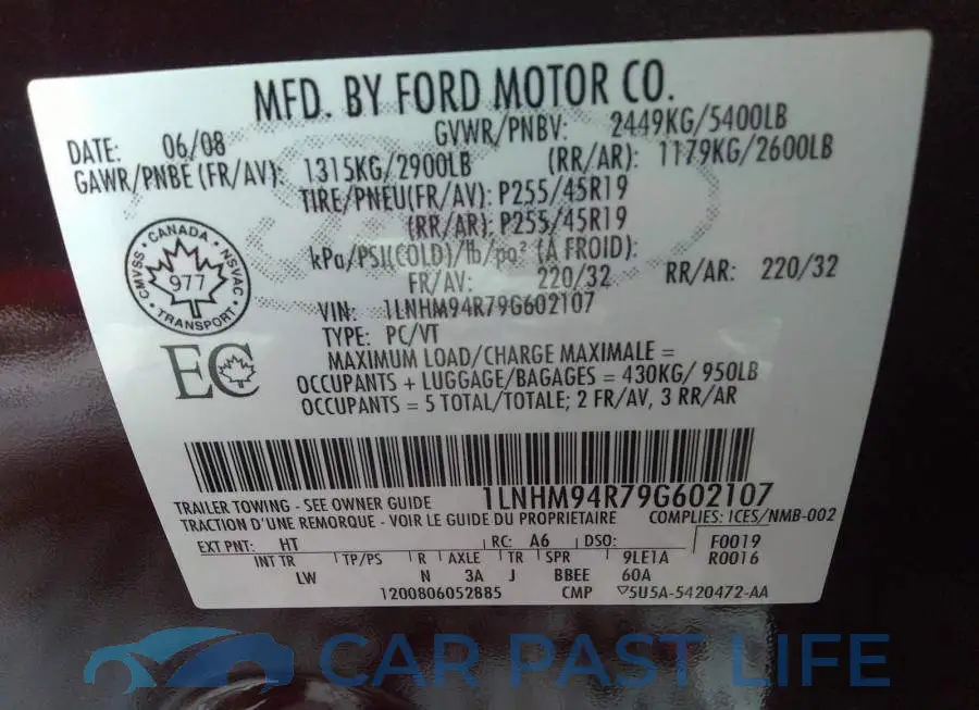 1LNHM94R79G602107# 9
