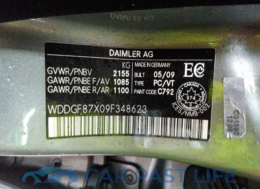 WDDGF87X09F348623# 9