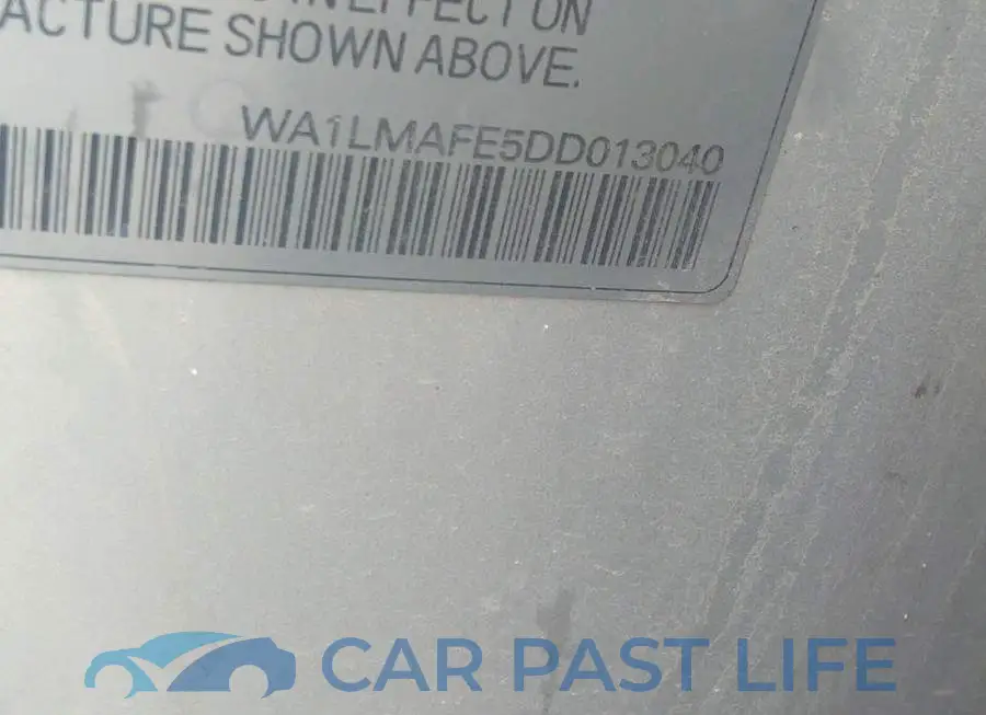 WA1LMAFE5DD013040# 9