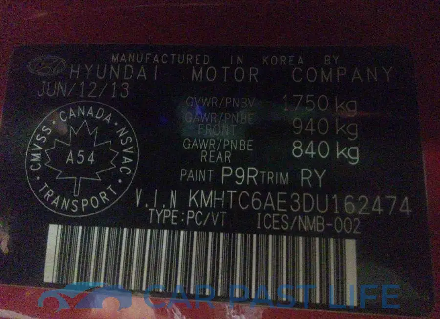 KMHTC6AE3DU162474# 9