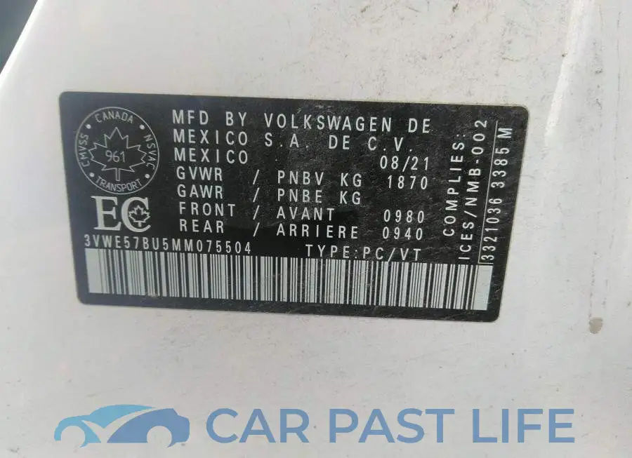 3VWE57BU5MM075504# 9