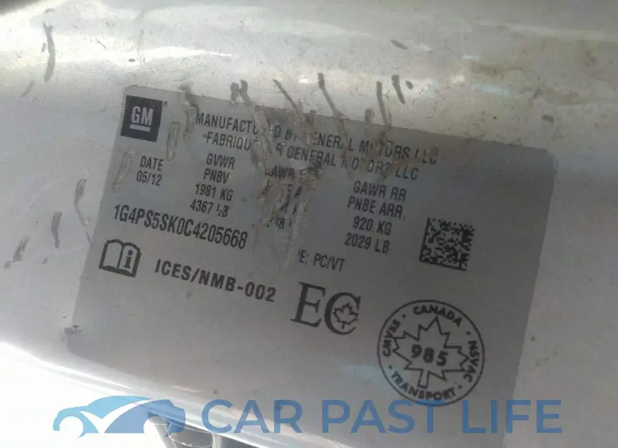 1G4PS5SK0C4205668# 9