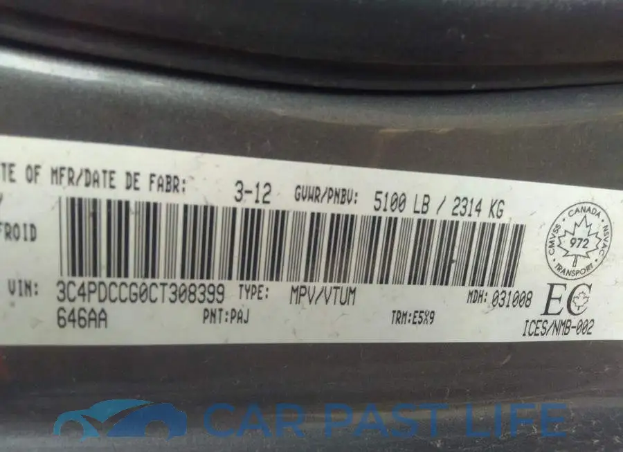 3C4PDCCG0CT308399# 9