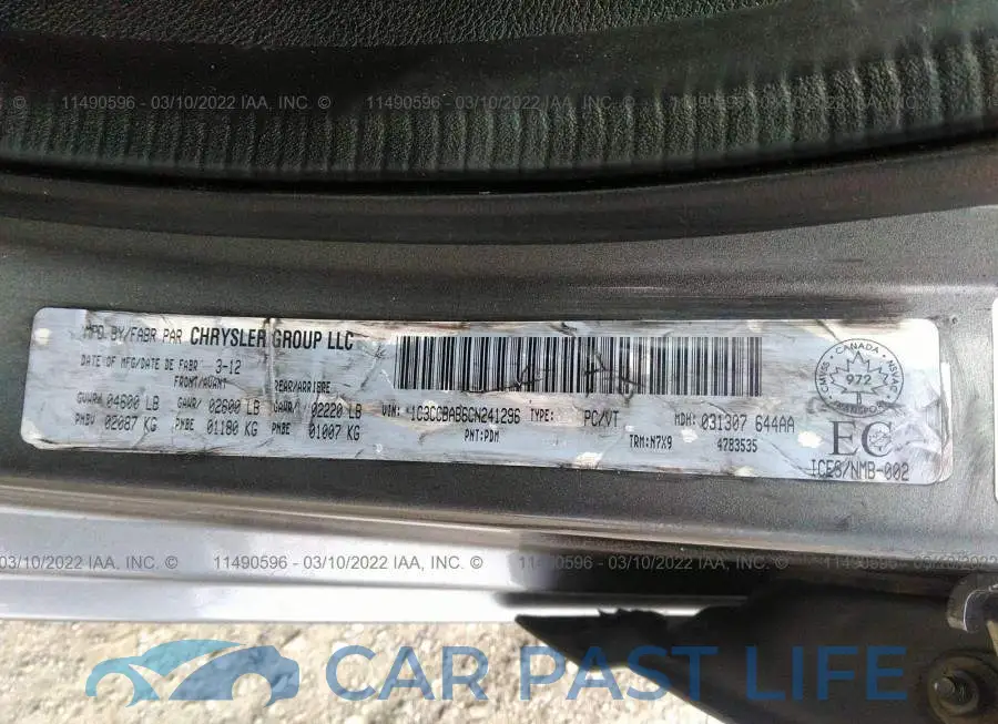1C3CCBAB6CN241296# 9