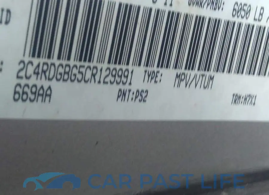 2C4RDGBG5CR129991# 9
