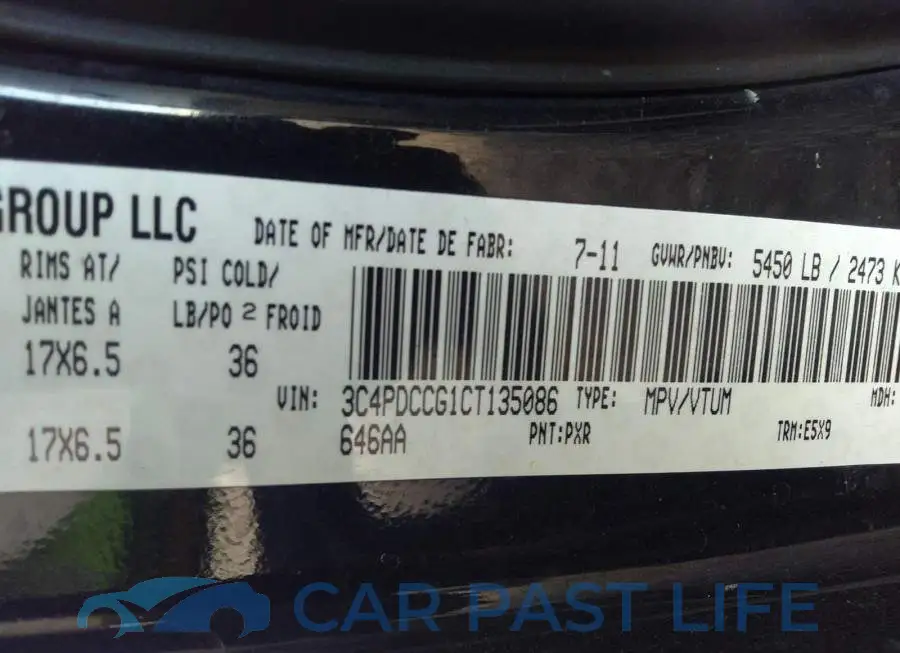 3C4PDCCG1CT135086# 9