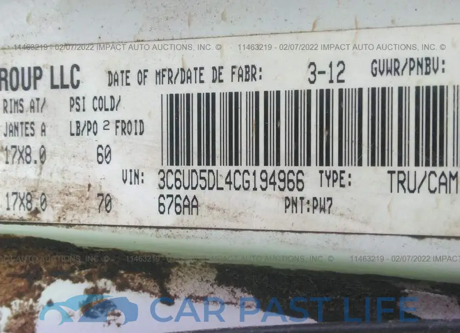 3C6UD5DL4CG194966# 9