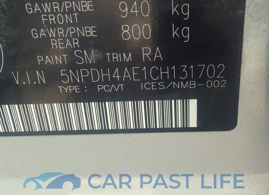 5NPDH4AE1CH131702# 9