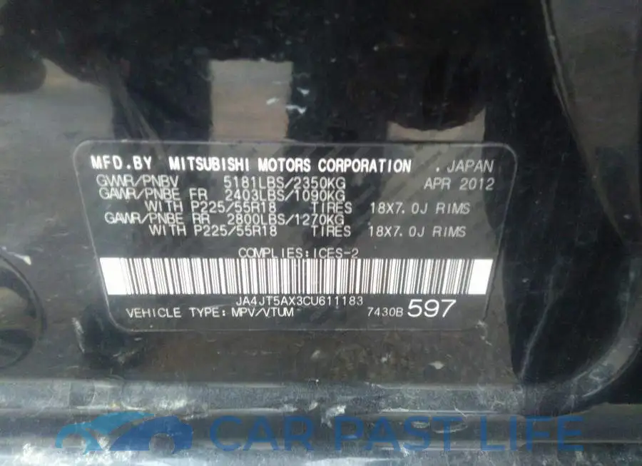JA4JT5AX3CU611183# 9