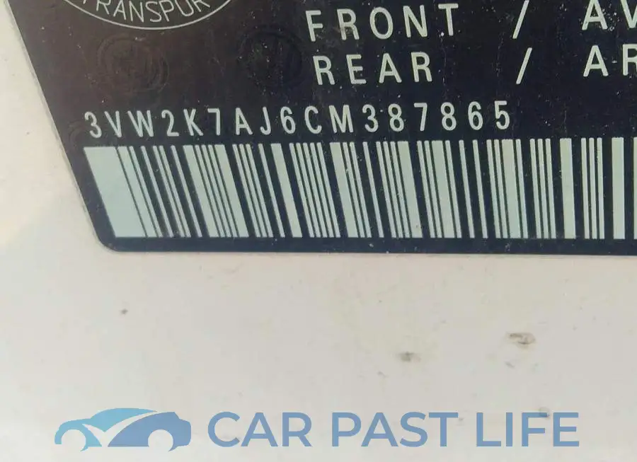 3VW2K7AJ6CM387865# 9