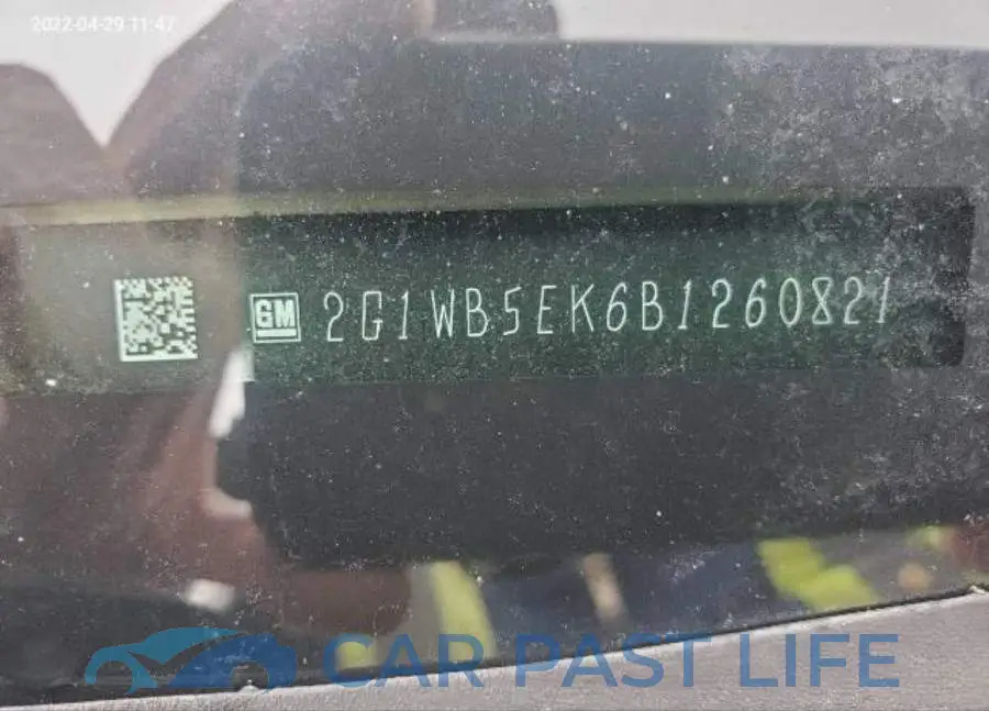 2G1WB5EK6B1260821# 9