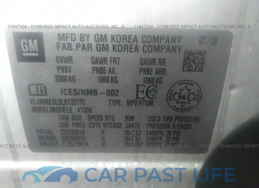 KL4MMESL8LB132775# 9