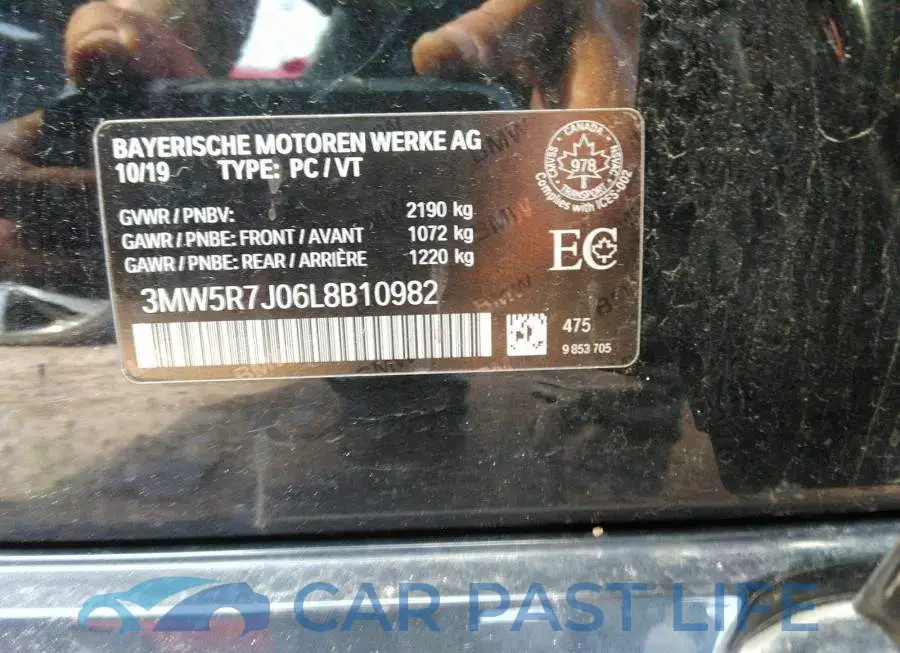 3MW5R7J06L8B10982# 9