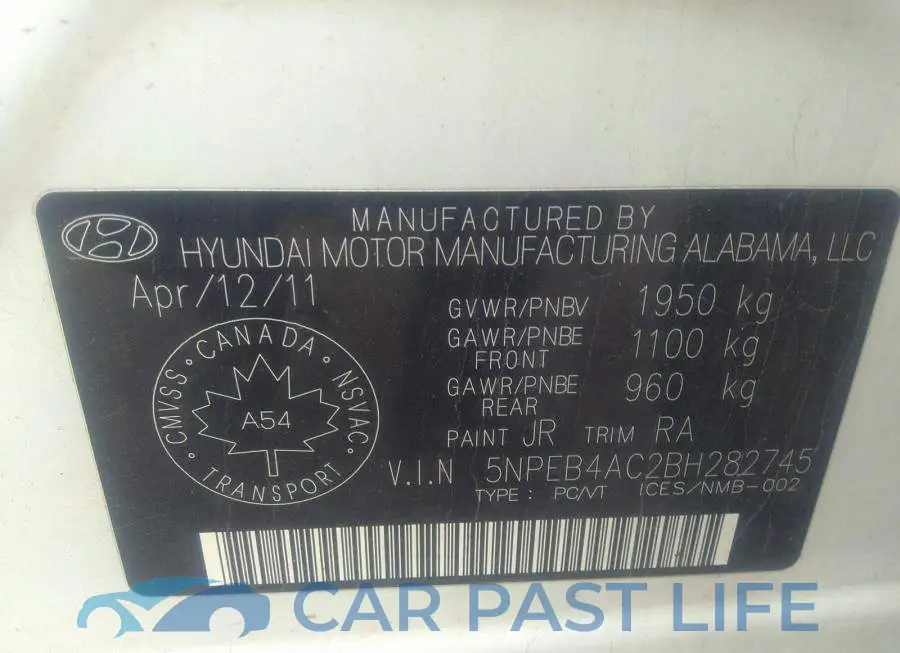 5NPEB4AC2BH282745# 9