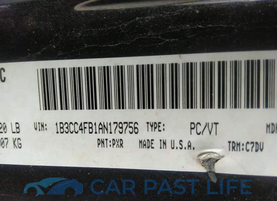 1B3CC4FB1AN179756# 9