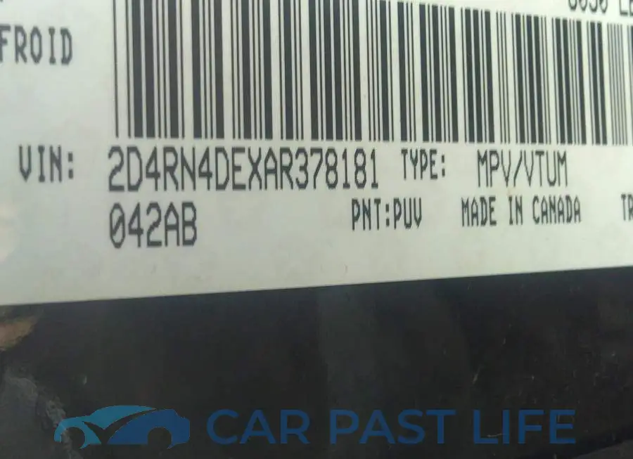 2D4RN4DEXAR378181# 9
