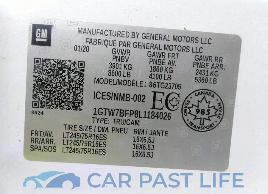 1GTW7BFP8L1184026# 9