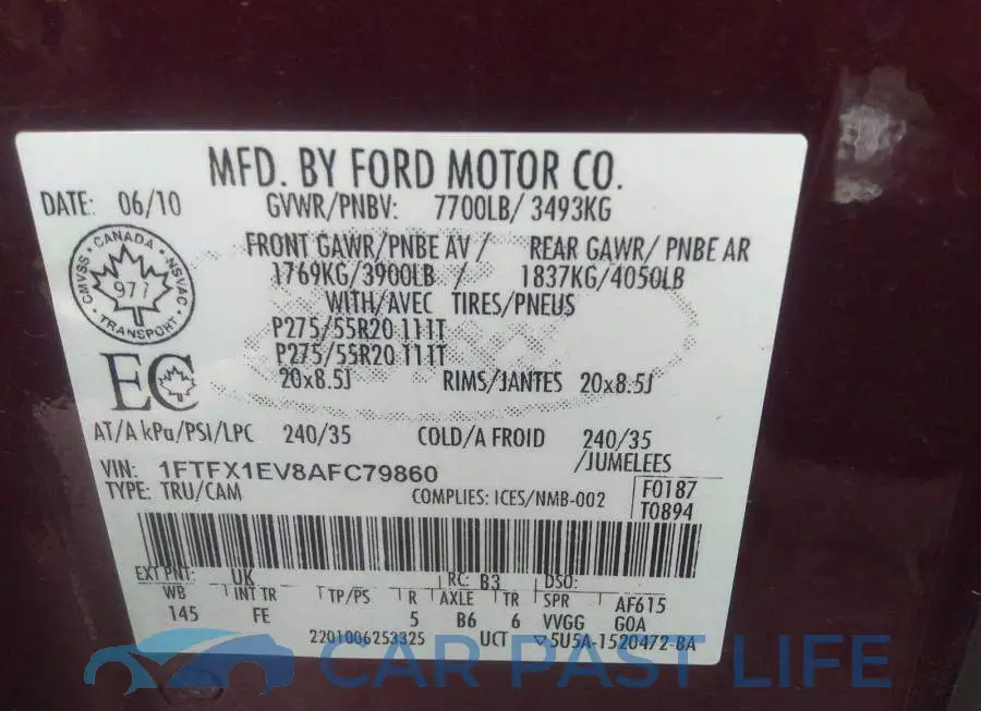 1FTFX1EV8AFC79860# 9