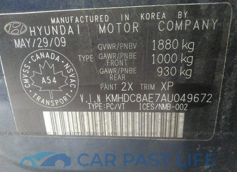 KMHDC8AE7AU049672# 9