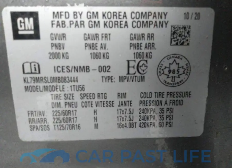 KL79MRSL0MB083444# 9