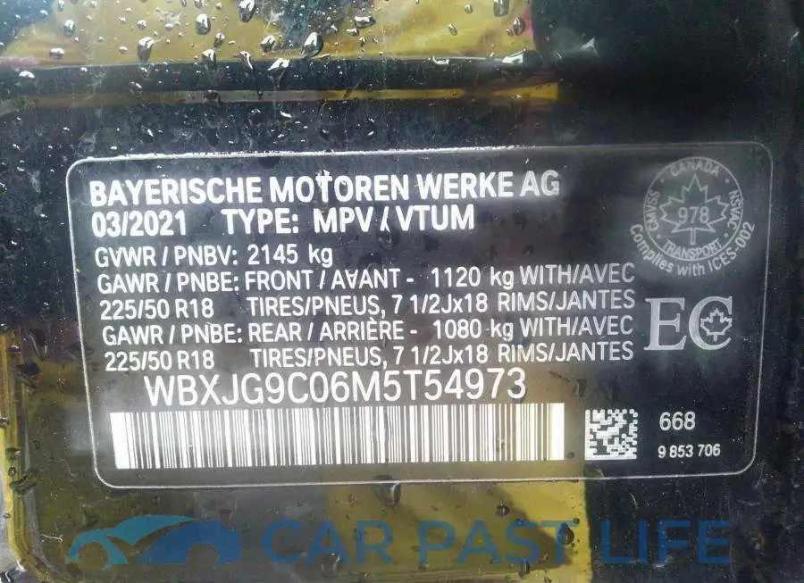 WBXJG9C06M5T54973# 9