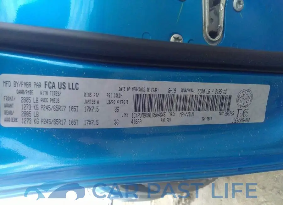 1C4PJMBX8LD504645# 9