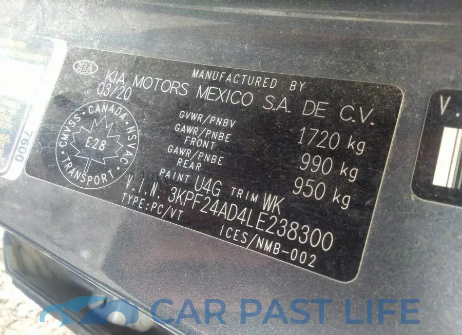 3KPF24AD4LE238300# 9