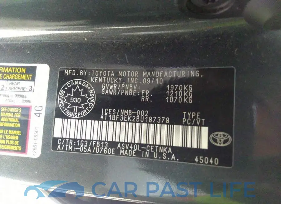 4T1BF3EK2BU187378# 9