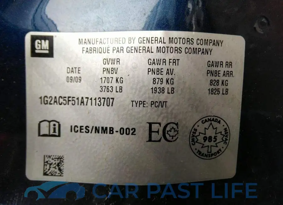 1G2AC5F51A7113707# 9