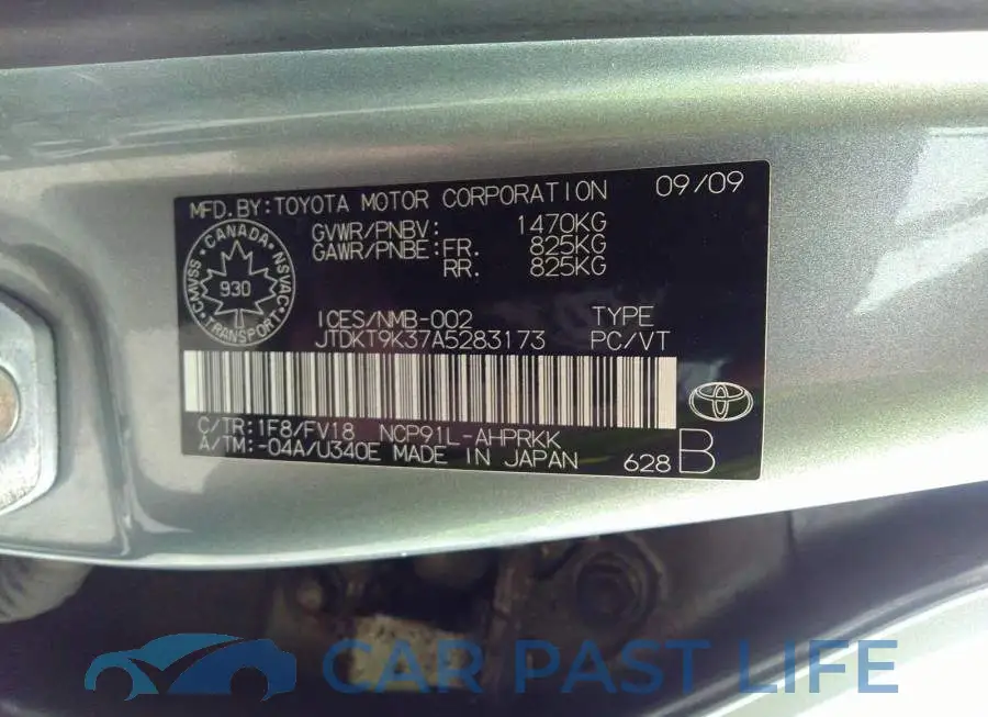 JTDKT9K37A5283173# 9