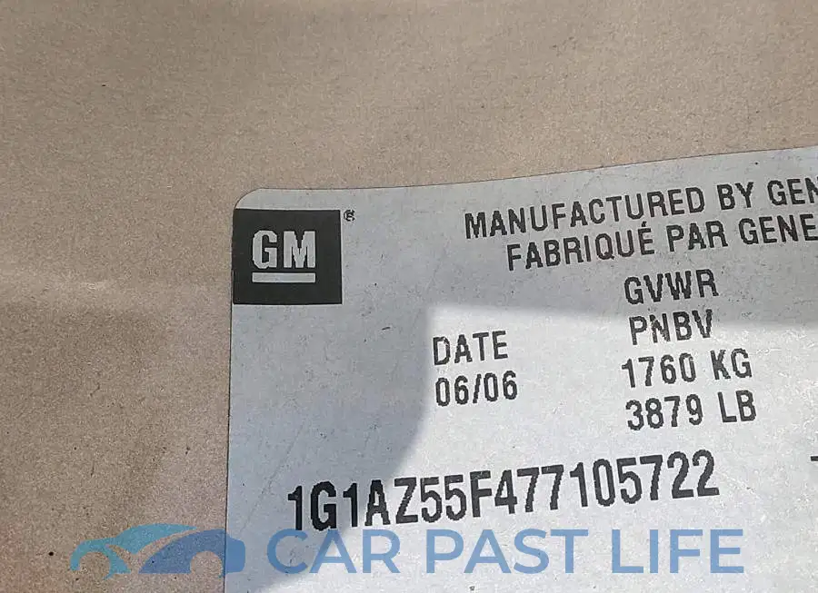 1G1AZ55F477105722# 9