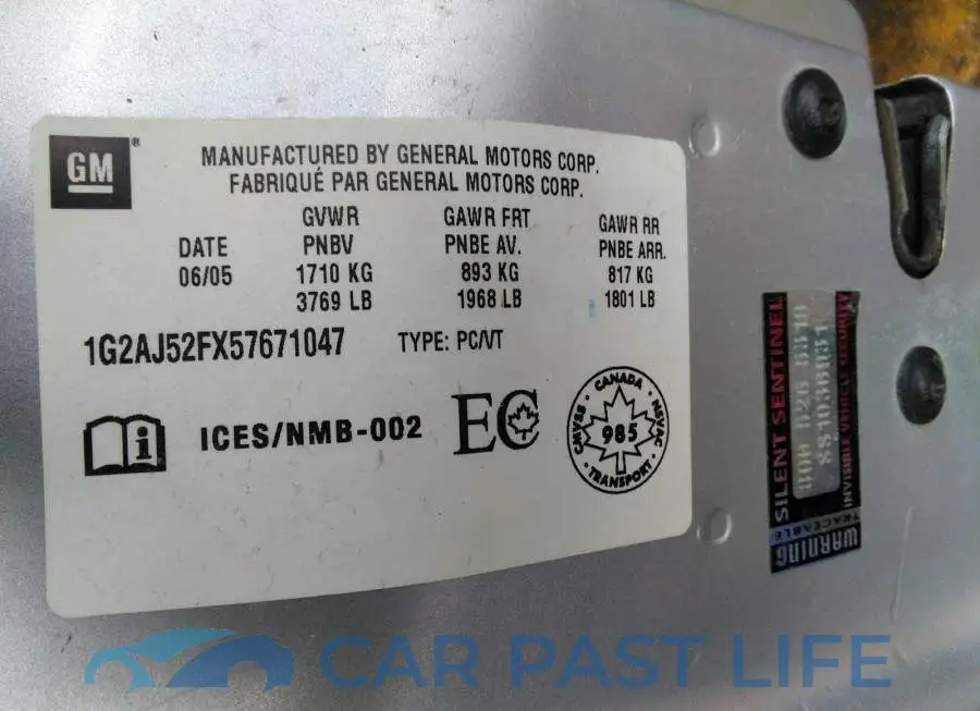 1G2AJ52FX57671047# 9