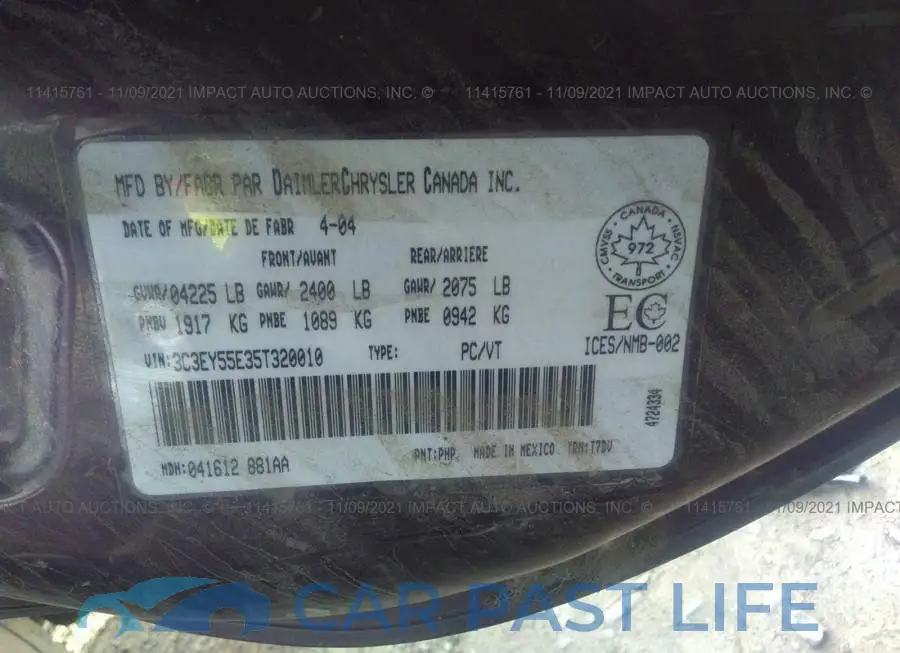 3C3EY55E35T320010# 9