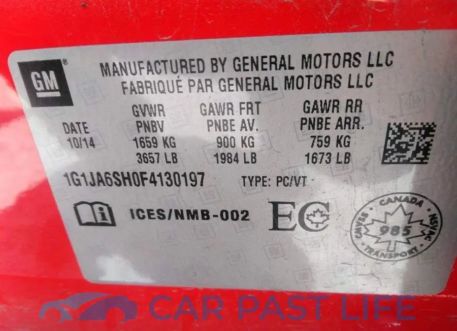 1G1JA6SH0F4130197# 9