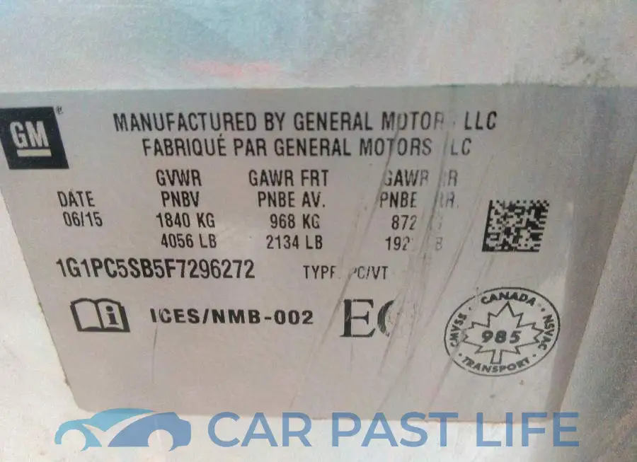 1G1PC5SB5F7296272# 9
