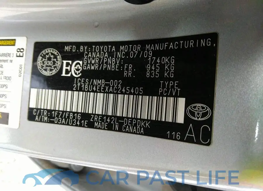 2T1BU4EEXAC245405# 9
