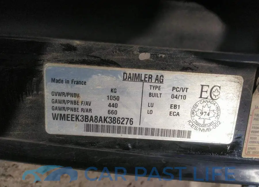 WMEEK3BA8AK386276# 9