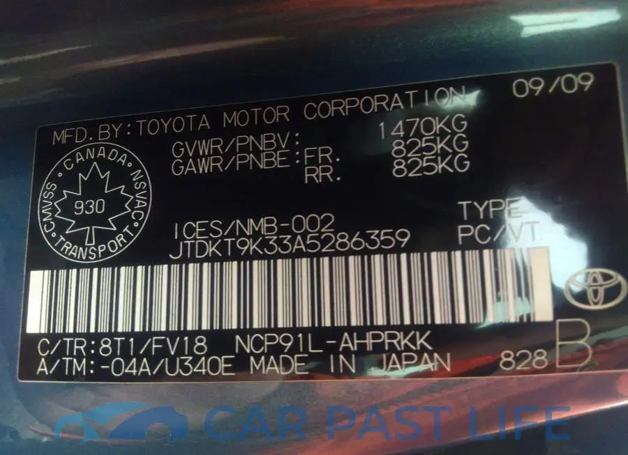 JTDKT9K33A5286359# 9