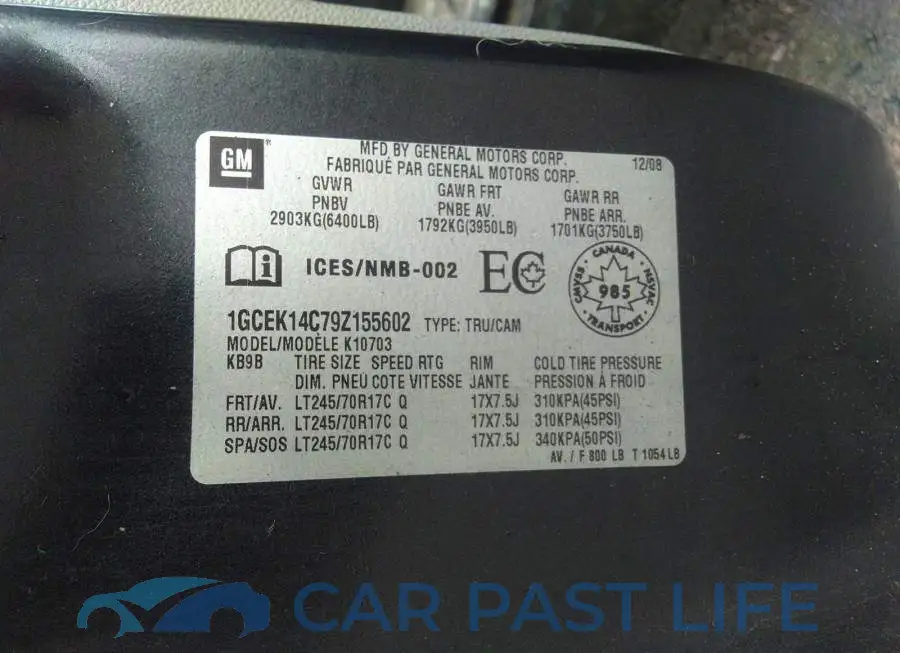 1GCEK14C79Z155602# 9