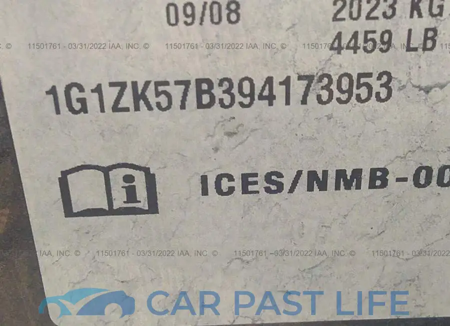 1G1ZK57B394173953# 9