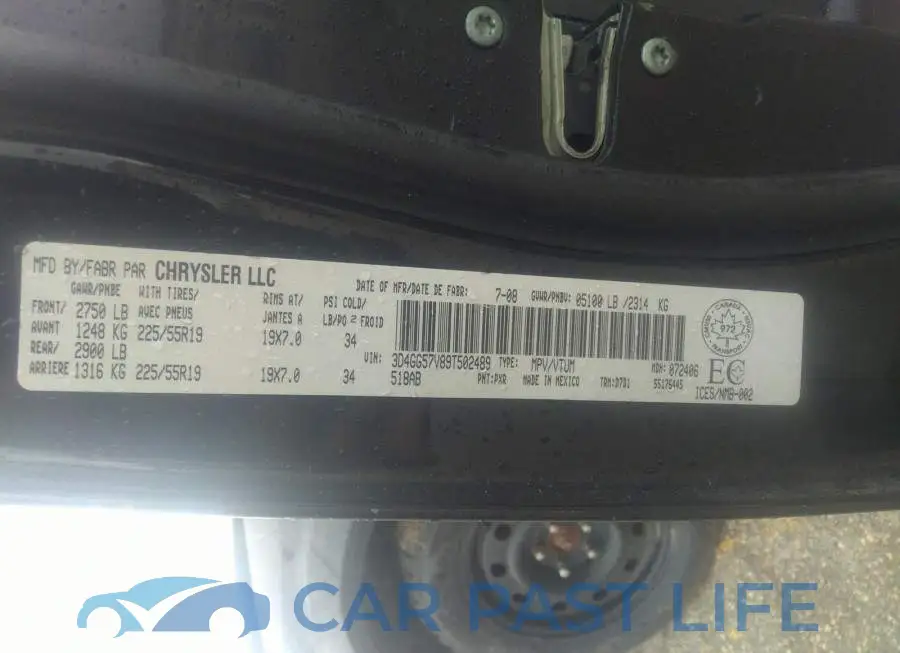 3D4GG57V89T502489# 9