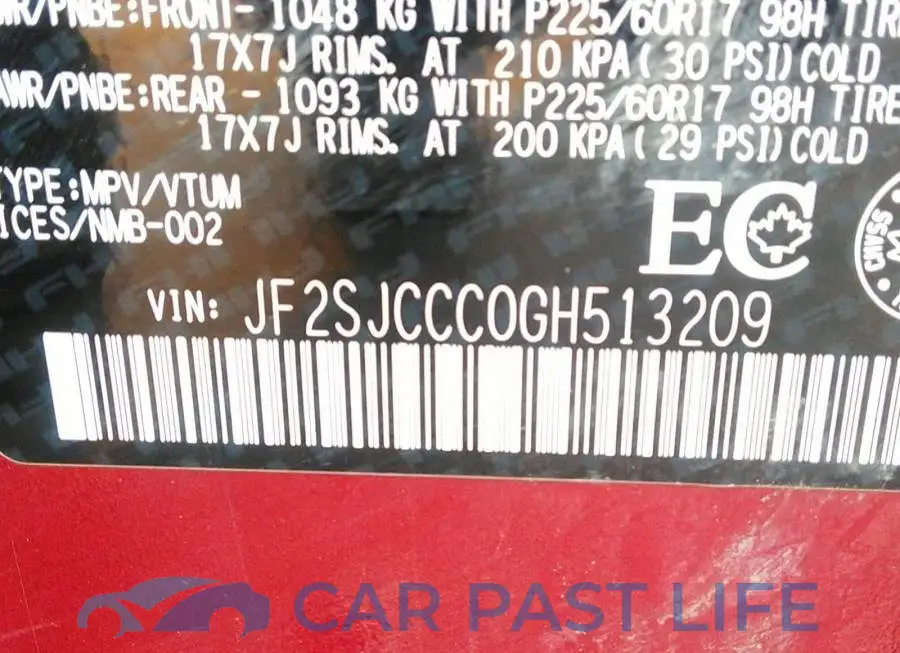 JF2SJCCC0GH513209# 9