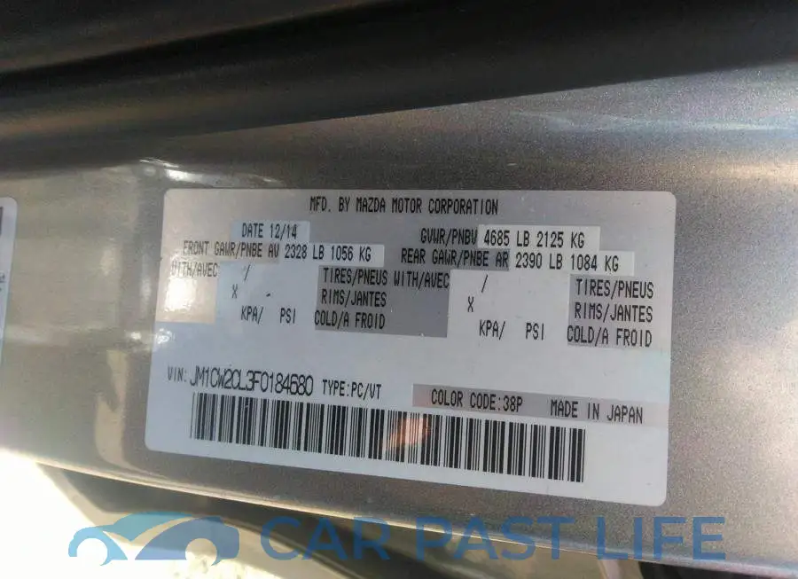 JM1CW2CL3F0184680# 9