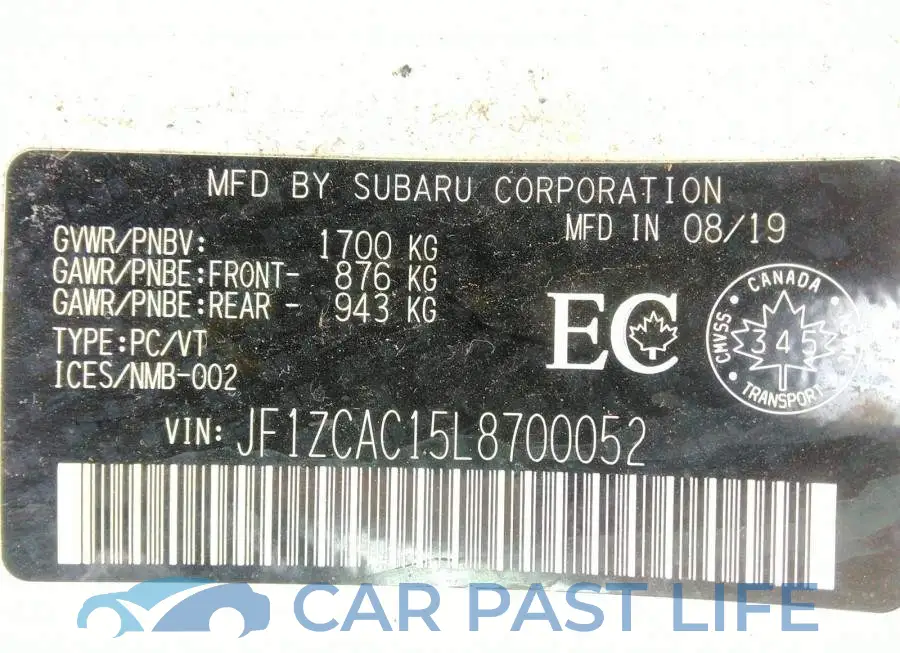 JF1ZCAC15L8700052# 9
