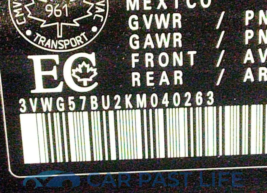 3VWG57BU2KM040263# 9