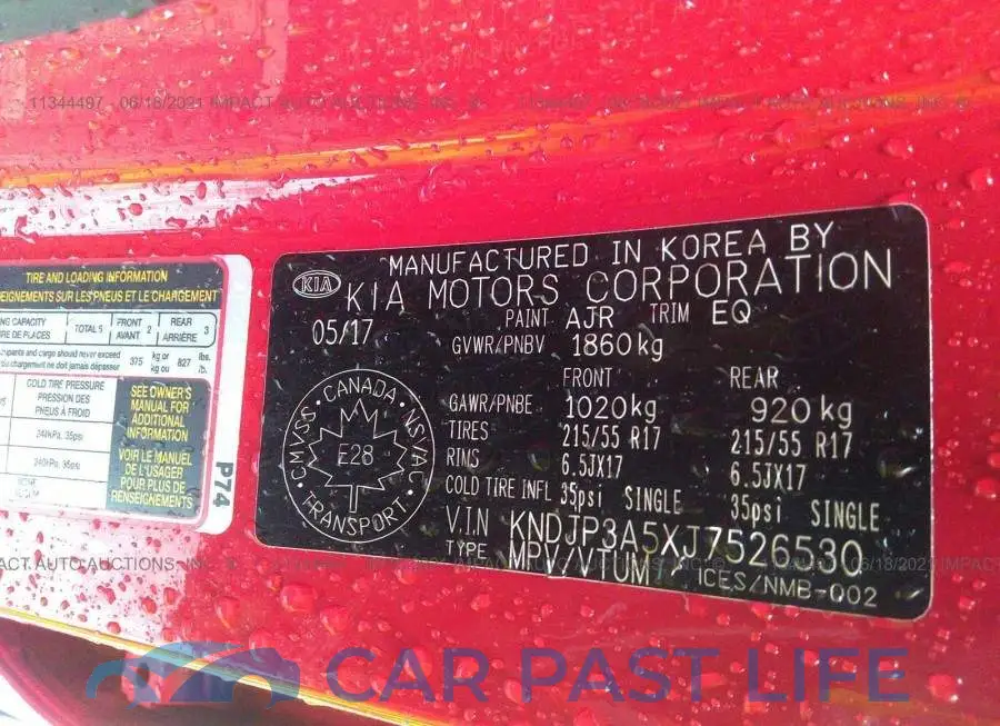 KNDJP3A5XJ7526530# 9