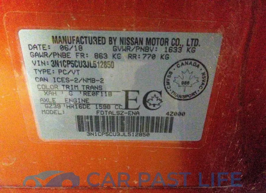 3N1CP5CU3JL512850# 9
