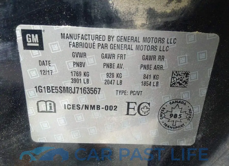 1G1BE5SM8J7163567# 9