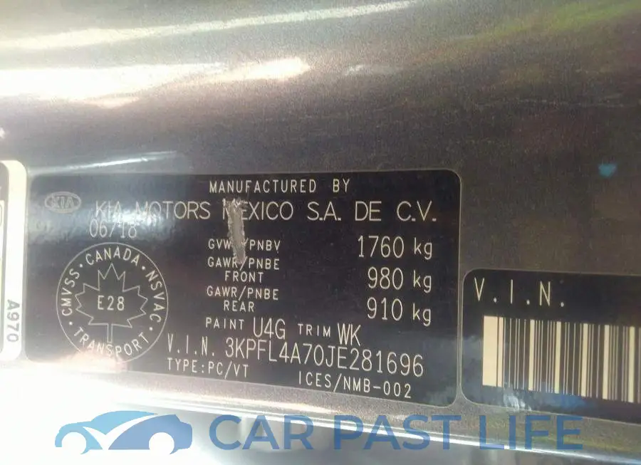 3KPFL4A70JE281696# 9